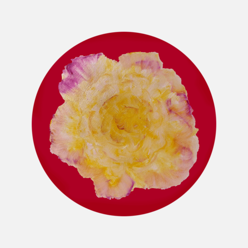 Floral Red Bottle Coaster